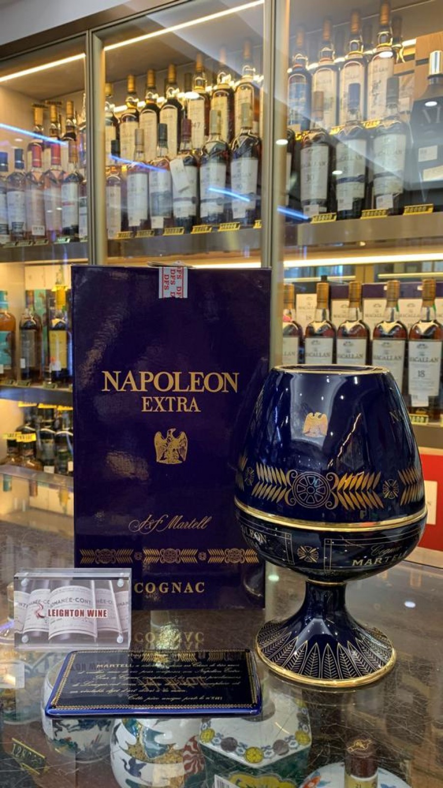 Martell Napoleon Extra Bottled 1980s - Haviland Ceramic Decanter 